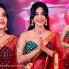 Nabha Natesh in Seductively Traditional Look in Bottle Green & Gold