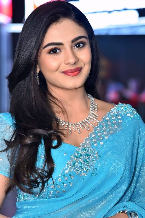 Nayan Sarika Ethereal Aqua Blue Saree Look: Stills & Details