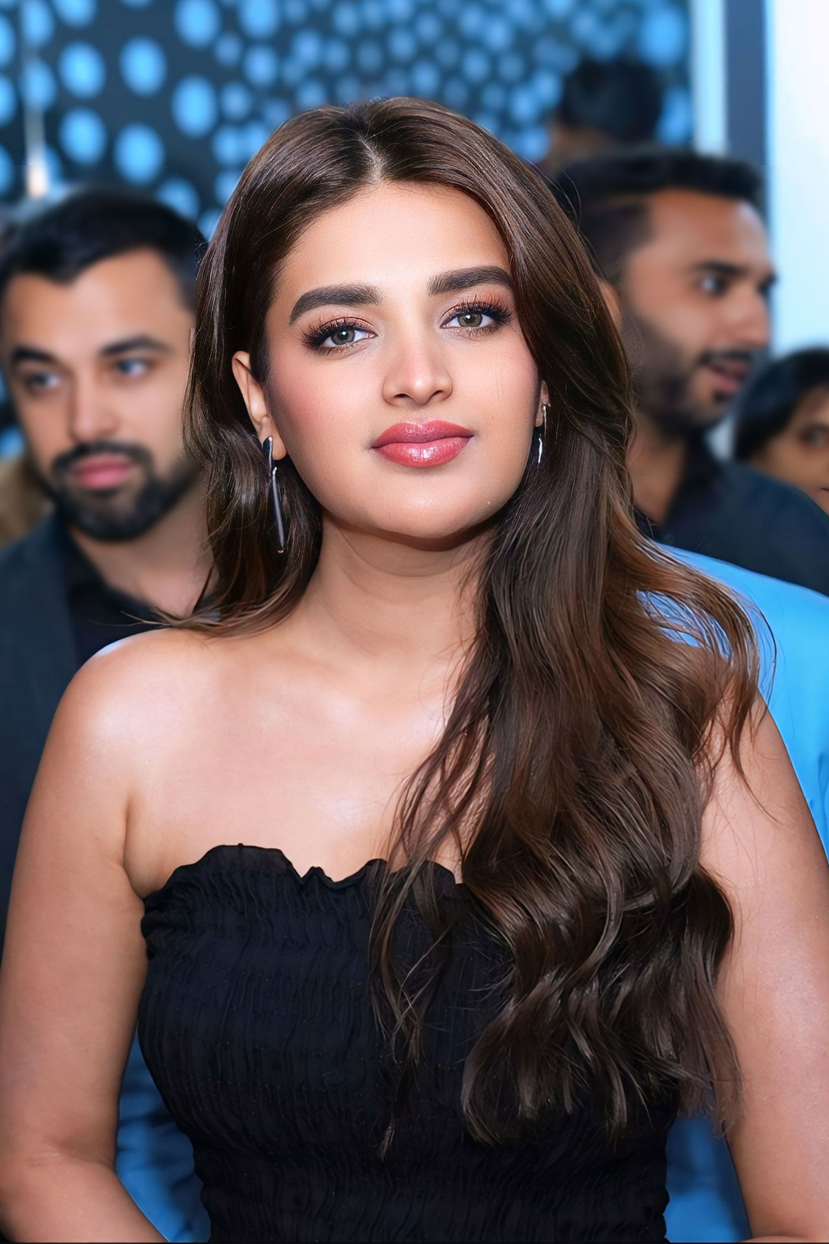 Nidhhi Agerwal Stuns in a Smocked Black Dress at Paradox Museum Launch