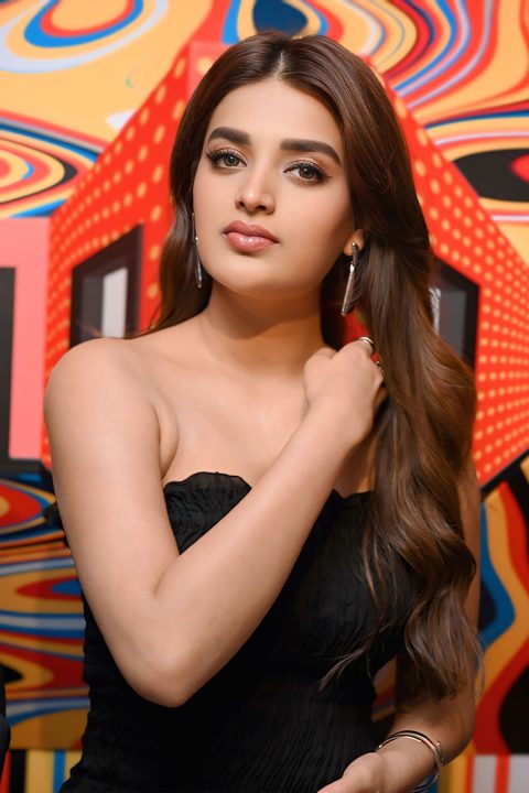 Must-See: Nidhhi Agerwal Radiates Elegance in Black Ruffled Dress