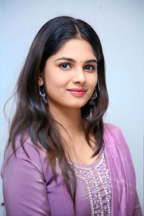 RK Dhanusha Graceful Ethnic Look in Lilac Salwar Suit