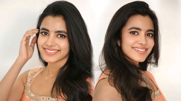 Shivani Nagaram Breezy Peach Look for Hey Balwanth Promos
