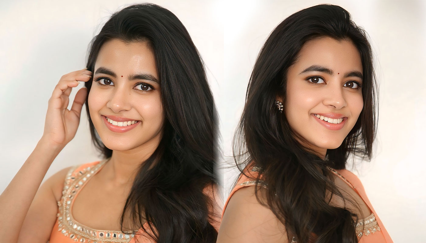 Shivani Nagaram Breezy Peach Look for Hey Balwanth Promos