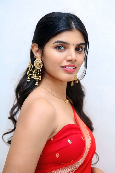 Golden Zari Buti Motifs: Gayathri Ramana in Festive Saree Details