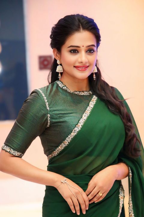 Priyamani Exudes Sartorial Grace at Saraswathi Movie Promo