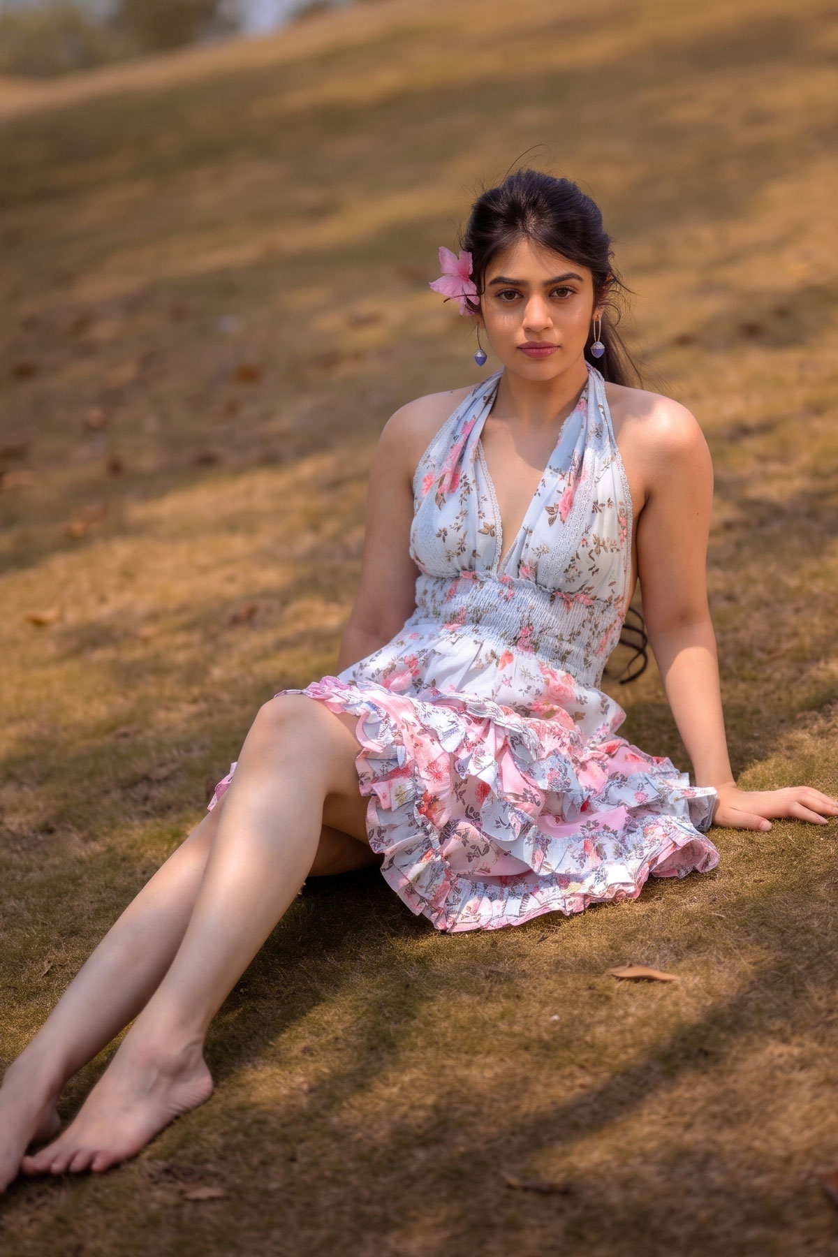 Get the Look: Bandhavi Sridhar in Pretty Pixie Floral short Dress