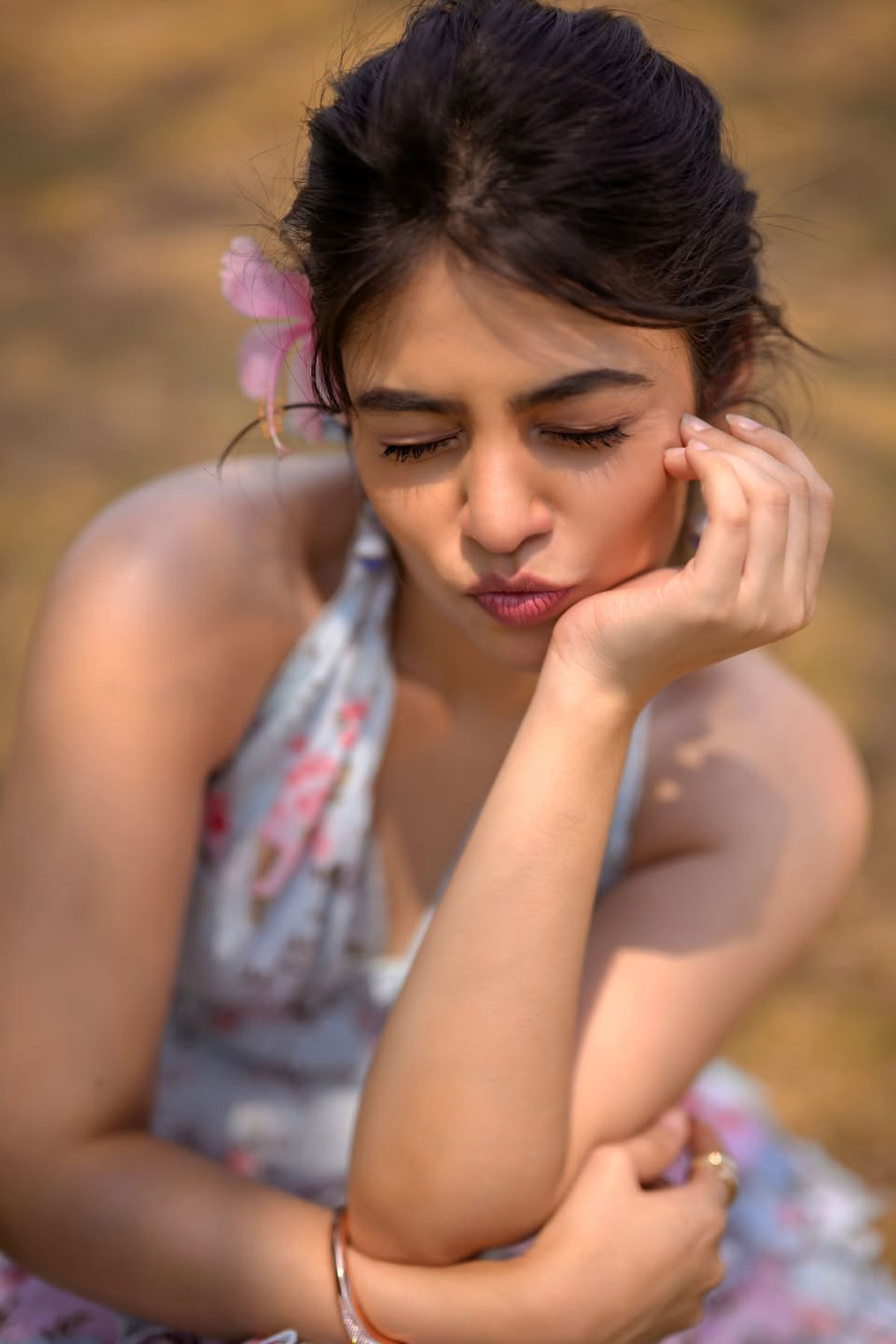 Bandhavi Sridhar Radiates Charm in Tiered Floral Dress