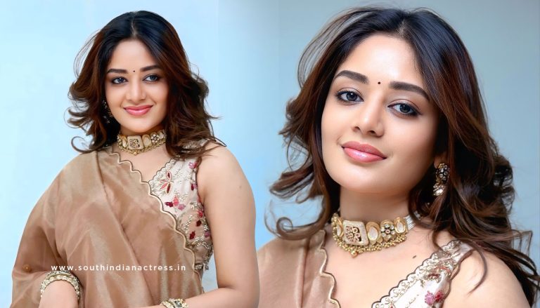 Deepshika Chandran Latest Photos: Antique Gold & Champagne Fashion