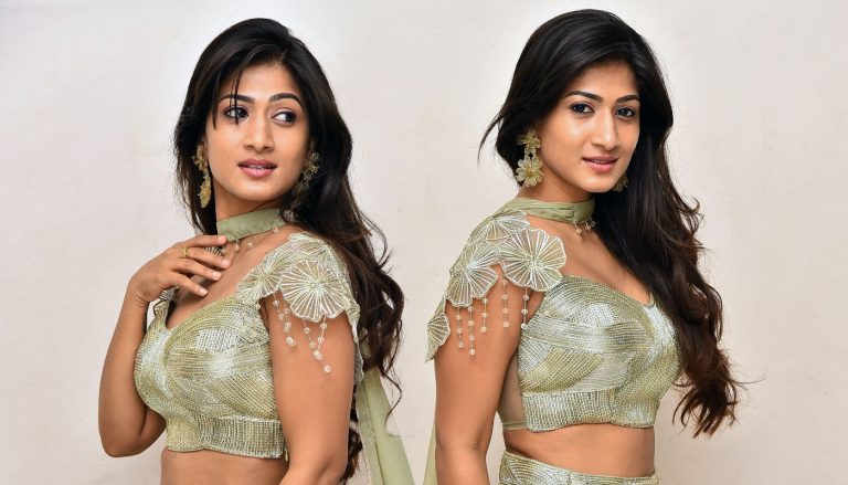 Geethika Ratan Radiates Charm in Green Designer Wear Gallery