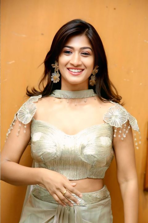 Geethika Ratan Sets Fashion Goals in Green Draped Skirt