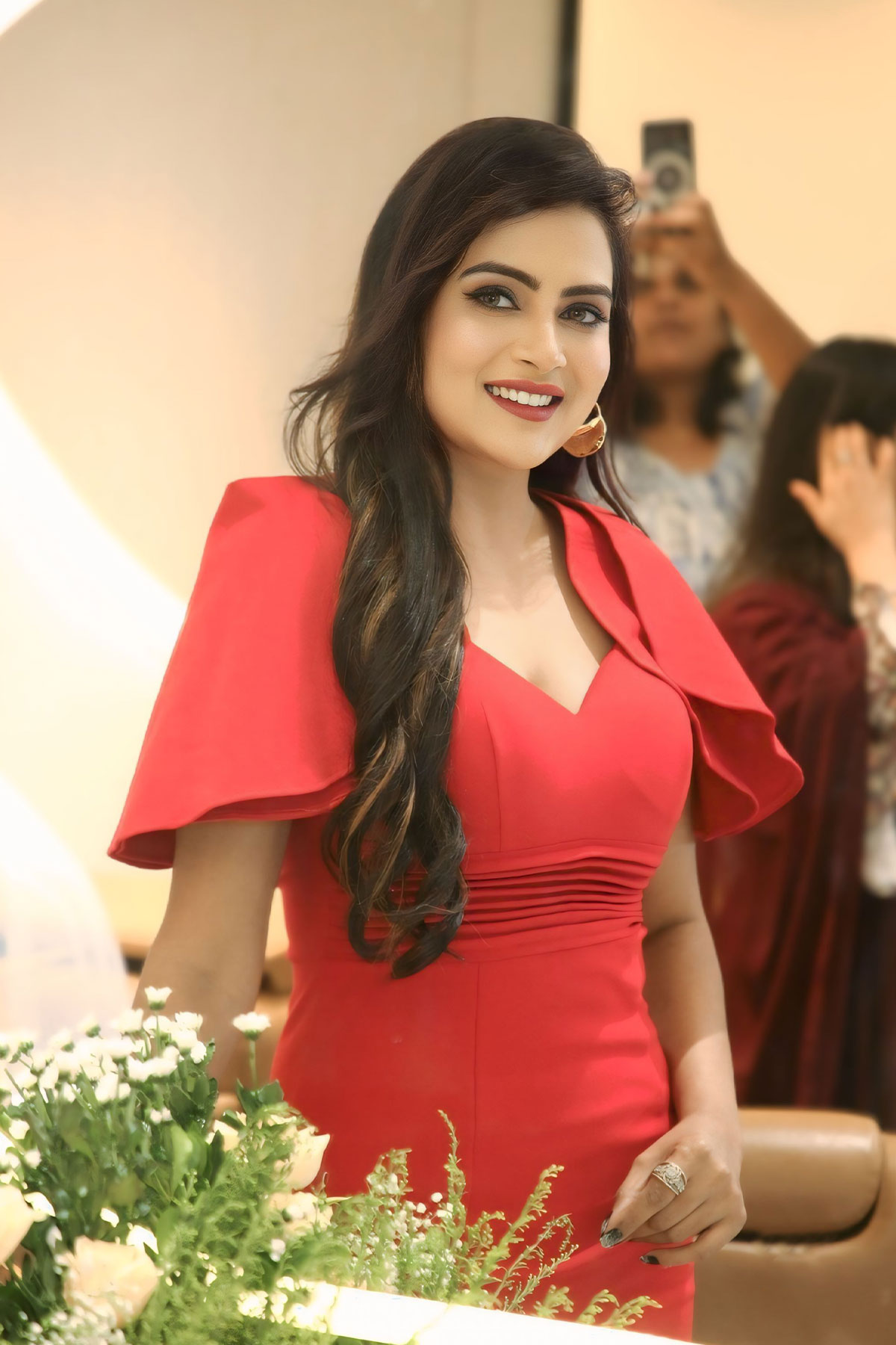 Himaja Mallireddy Sets Fashion Goals in Sweetheart Neckline Dress