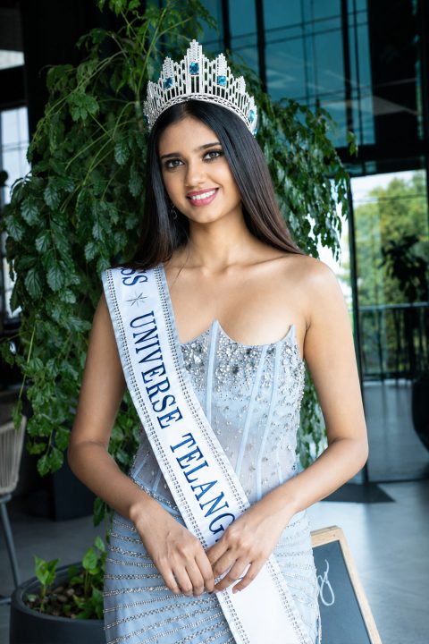 Miss Universe Telangana 2025 Kashvi Glamorous Photoshoot