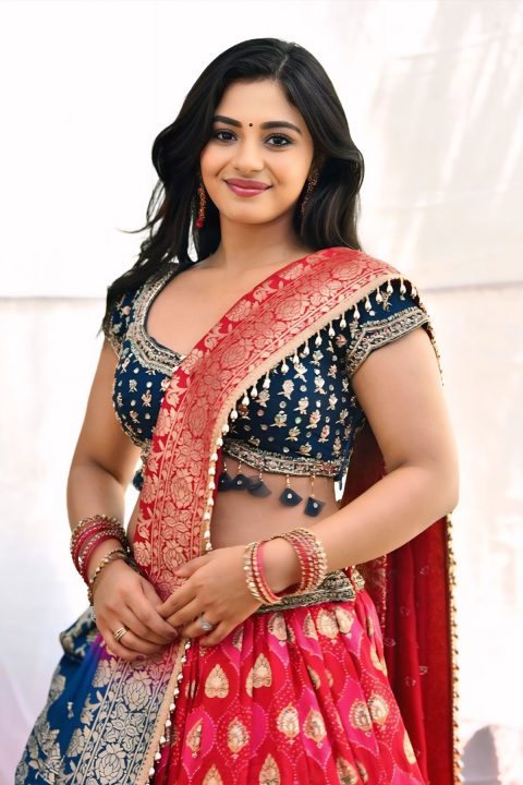 Nayan Sarika Latest Photos: Pink Banarasi Lehenga Fashion