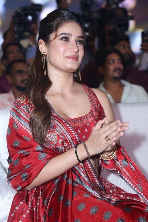 Beautiful Rasha Thadani Images in Red Elephant-Motif Skirt