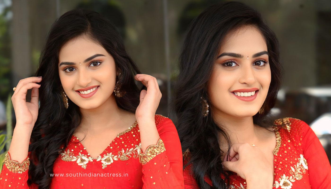 Rayancha Kokkura Latest Photos: Orange Midi Dress Fashion