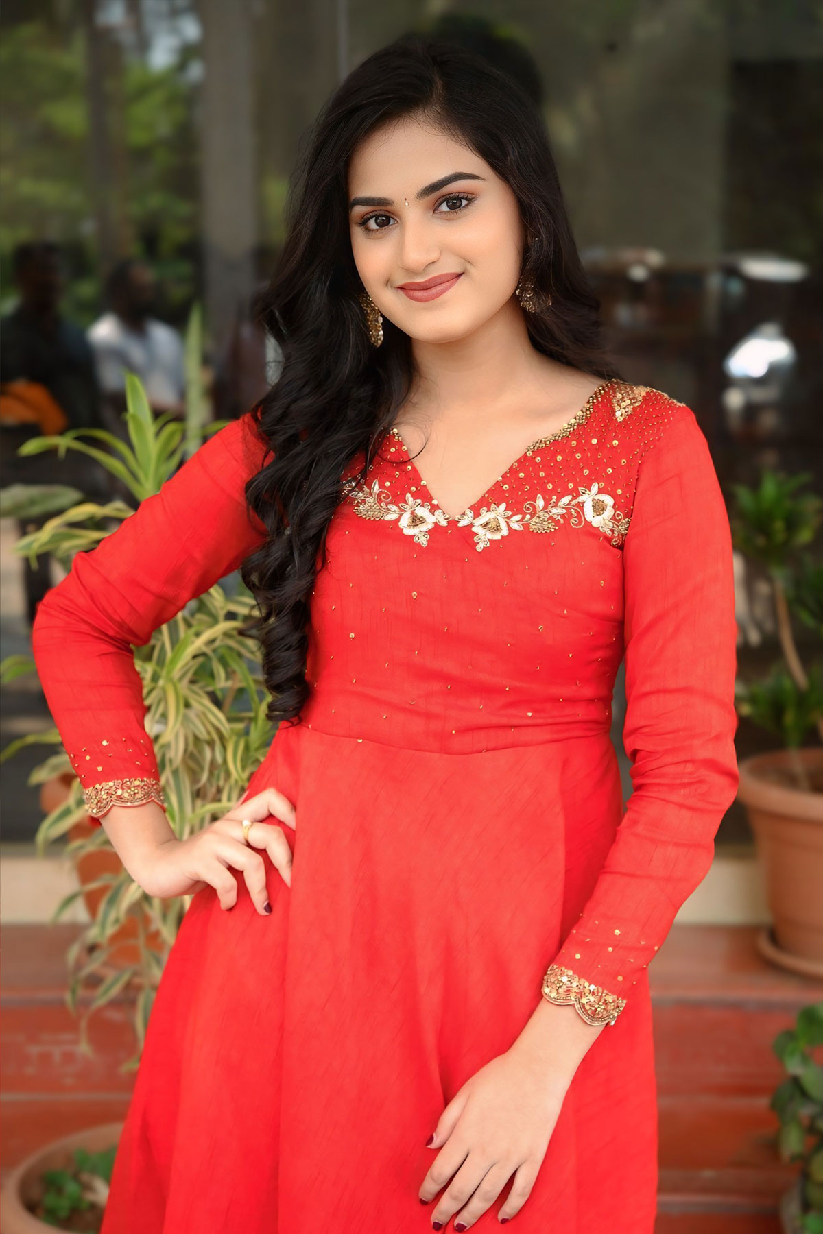 Get the Look: Rayancha Kokkura in Orange Midi Dress Fashion