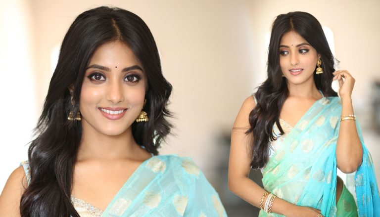 Ulka Gupta Steals the Show in Aqua-to-Mint Banarasi Drape