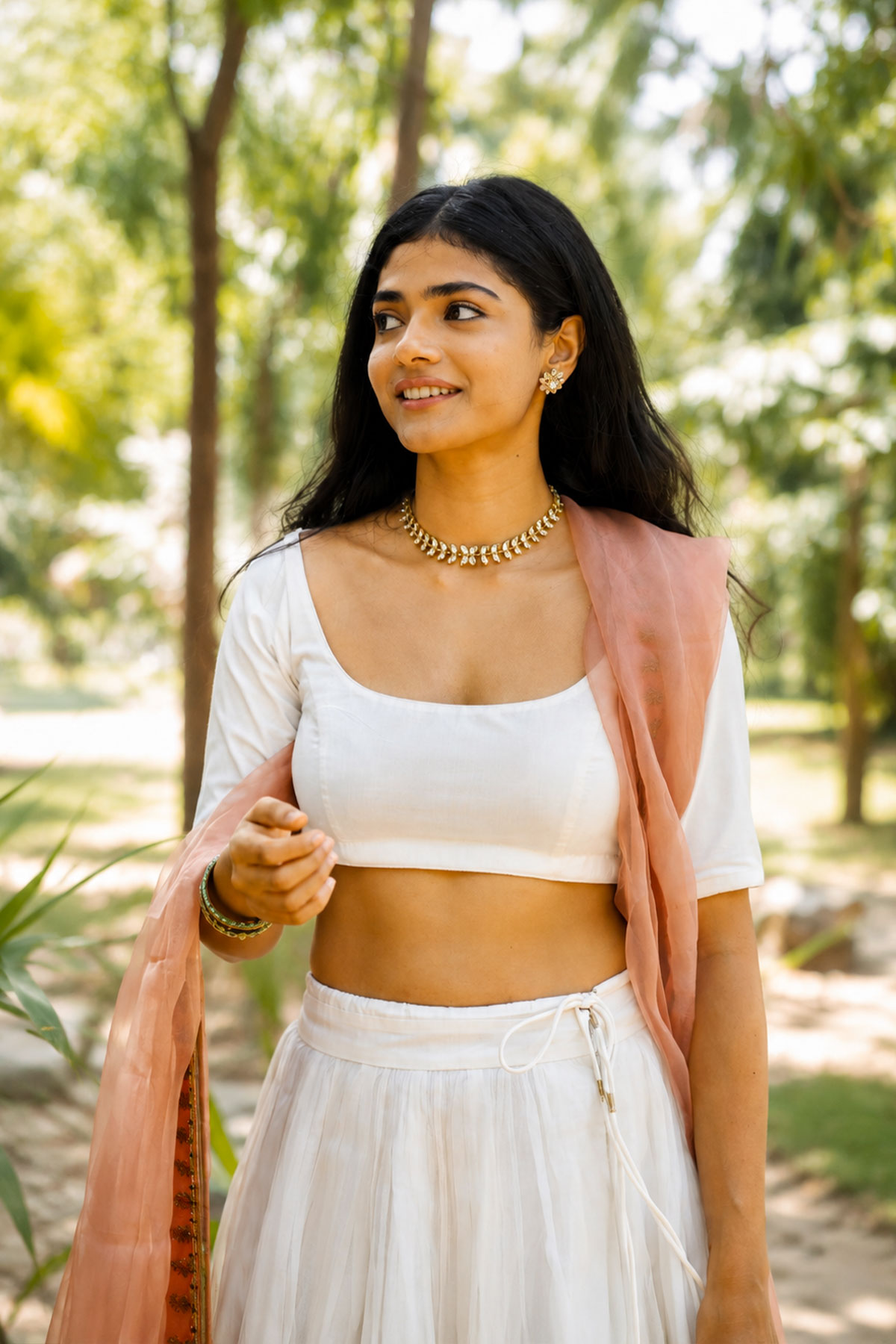 Get the Look: Ahilya Bamroo in White Lehenga Fashion