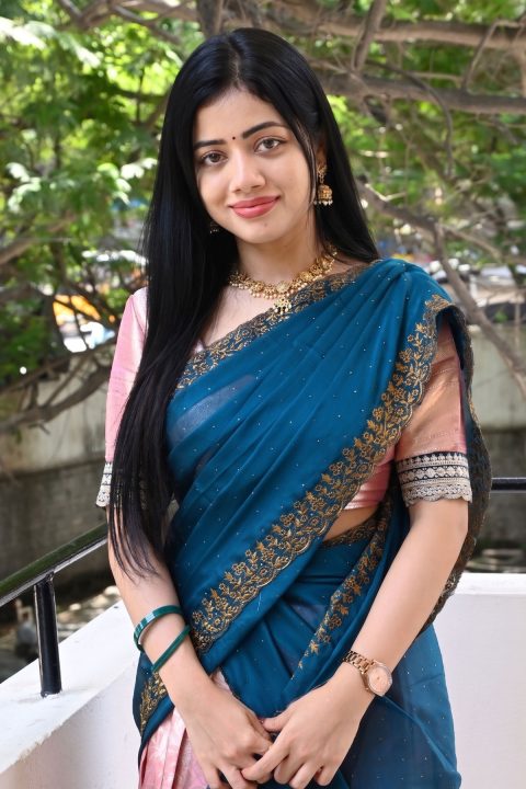 Kotha Malupu Actress Bhairavi Ardhya in Ethnic Wear Gallery
