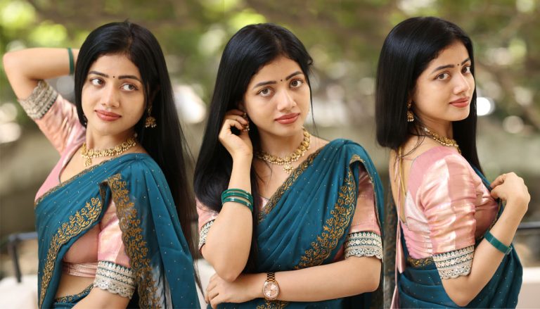 Gorgeous Bhairavi Ardhya HD Wallpapers in Peach Half Saree