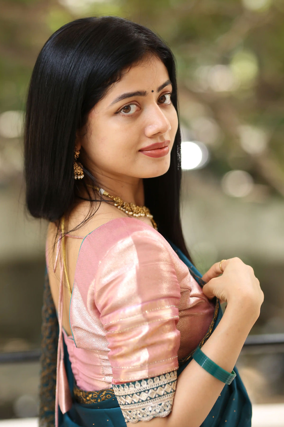 Tollywood Actress Bhairavi Ardhya at Kotha Malupu Promo Event