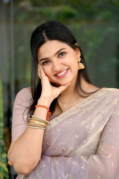 Actress Divija Prabhakar at Venkatramaiah Gari Taluka Promo Event