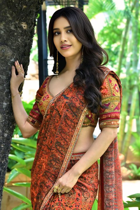 Exclusive Pictures: Nabha Natesh at Nagabandham Movie Interview