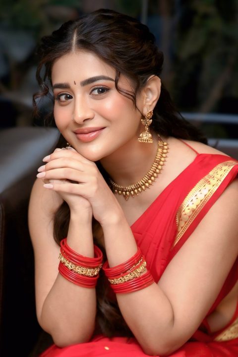 Get the Look: Rashi Singh in Red Saree Fashion at Movie Event