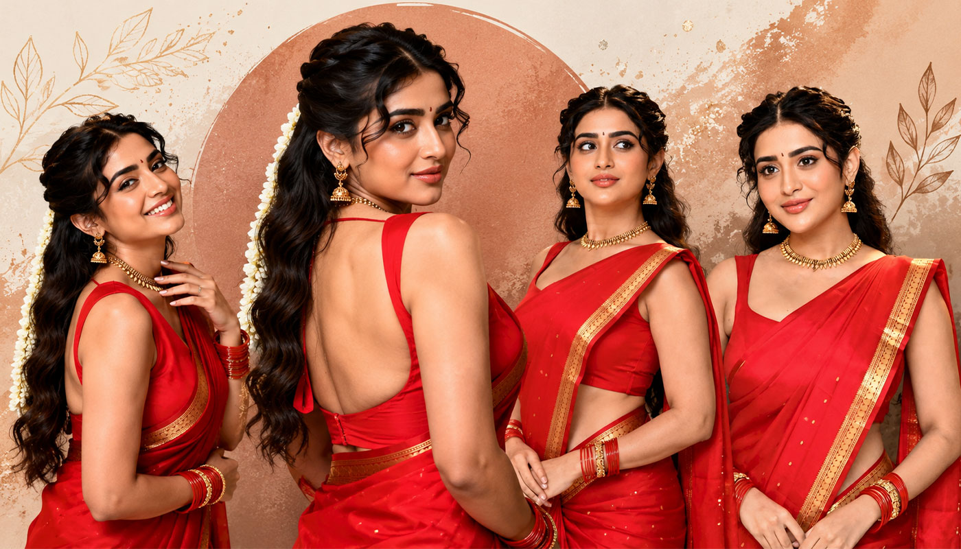 Fashion Spotlight: Rashi Singh in Red Saree Combination