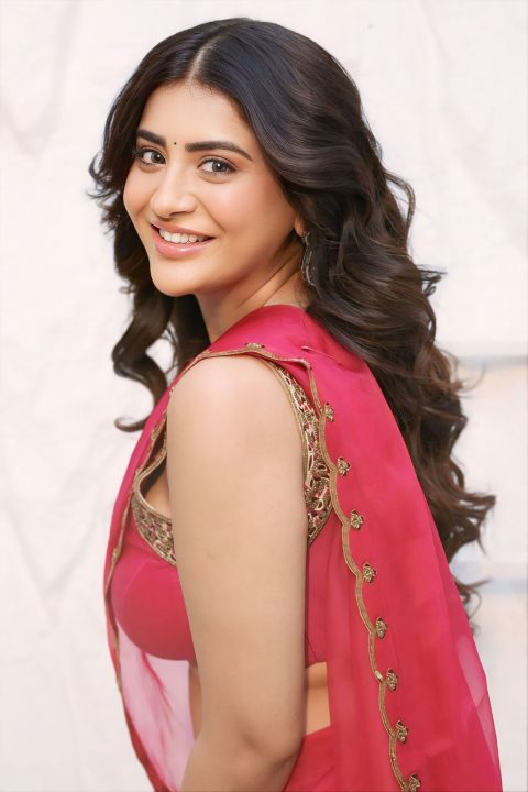 Sexy and Bold: Rashi Singh Stuns in Transparent Red Organza Saree