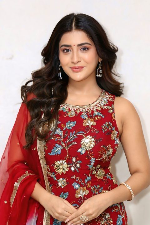 Get the Look: Rashi Singh in Maroon Floral Salwar Suit Fashion