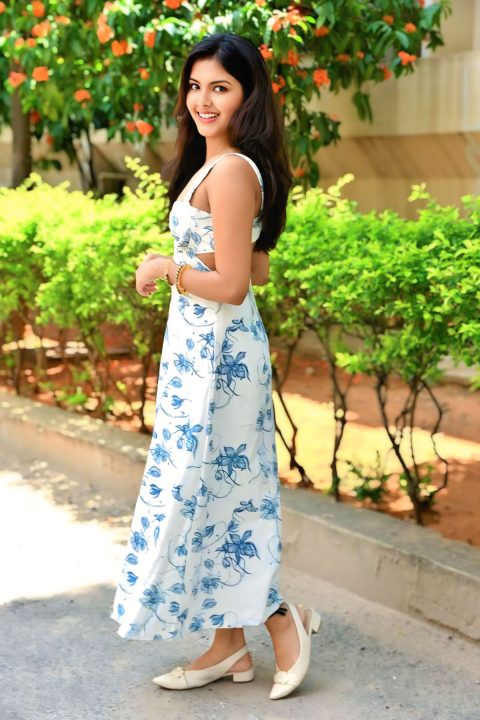 Roopa Srinivas Steals the Show in Blue Floral Maxi Dress