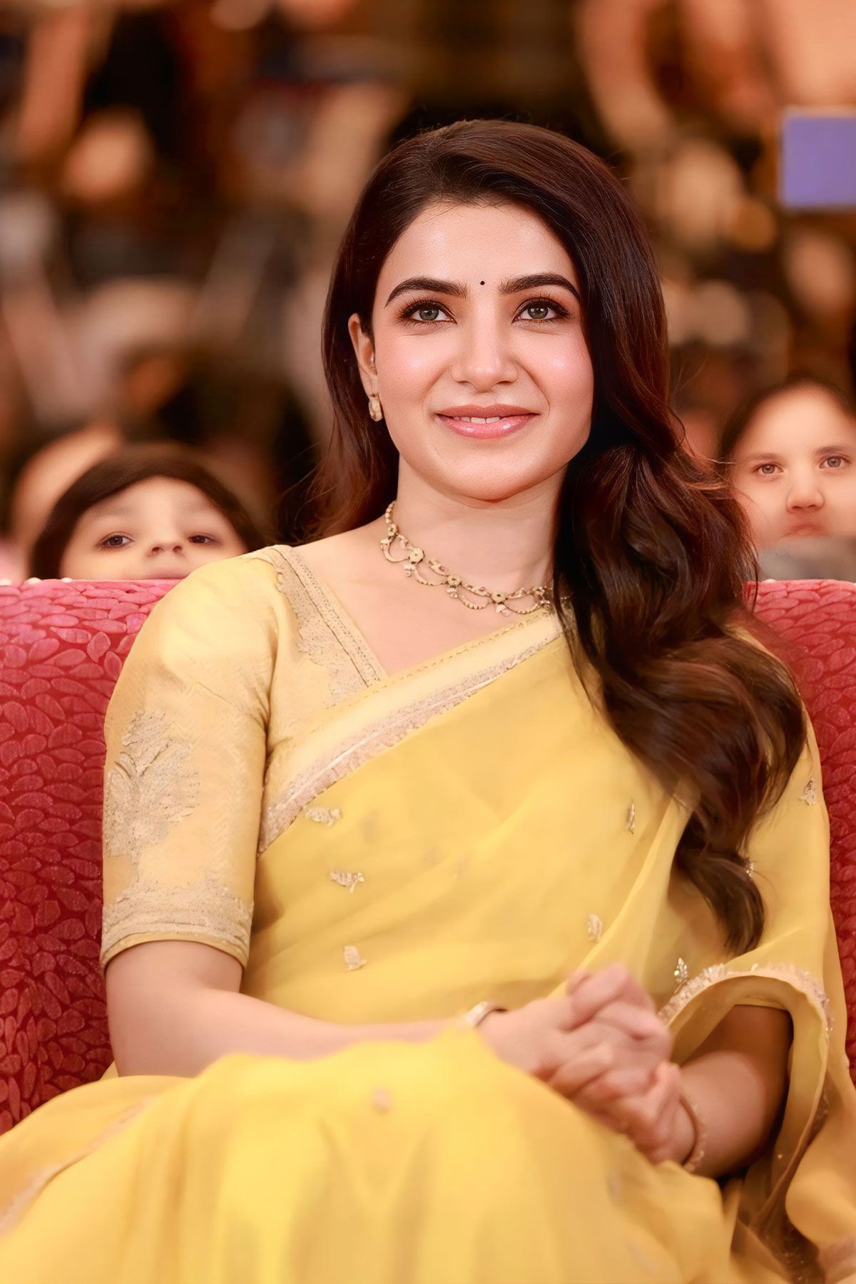 Samantha Ruth Prabhu Radiates Charm in Yellow Saree Gallery