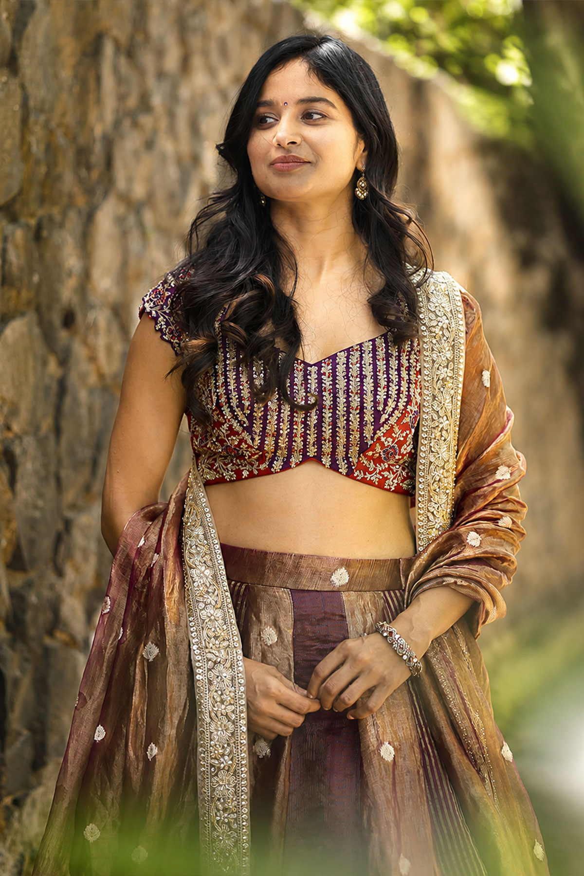 Get the Look: Shalini Kondepudi in Lehenga Fashion at Sing Geetham Promo