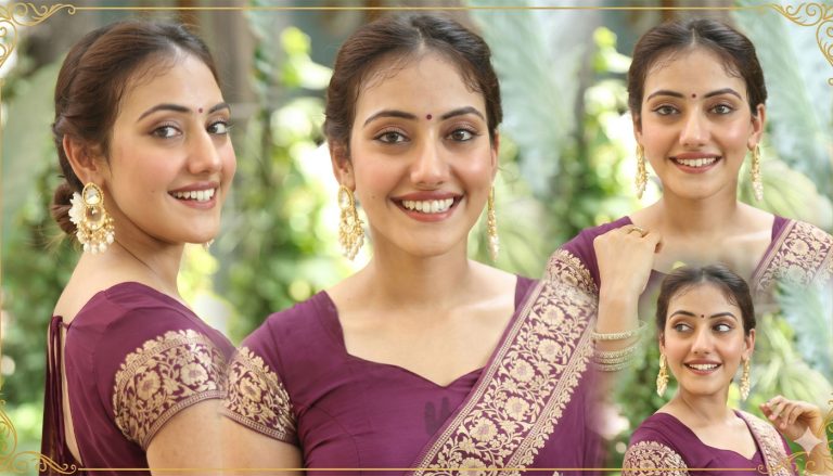 Shreyasi Sen Latest Photos: Wine Banarasi Silk Saree Fashion
