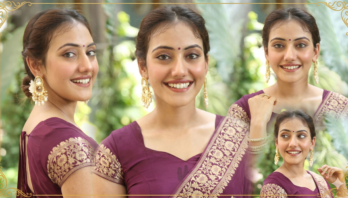 Shreyasi Sen Latest Photos: Wine Banarasi Silk Saree Fashion