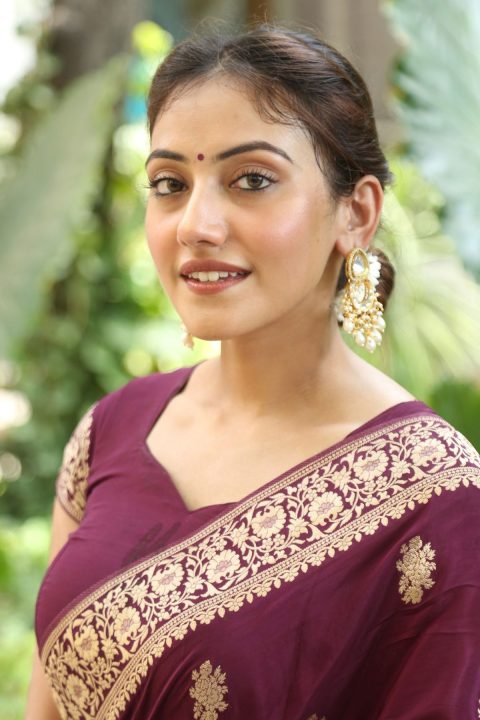 Get the Look: Shreyasi Sen in Wine Saree Fashion at Mohabbat Launch