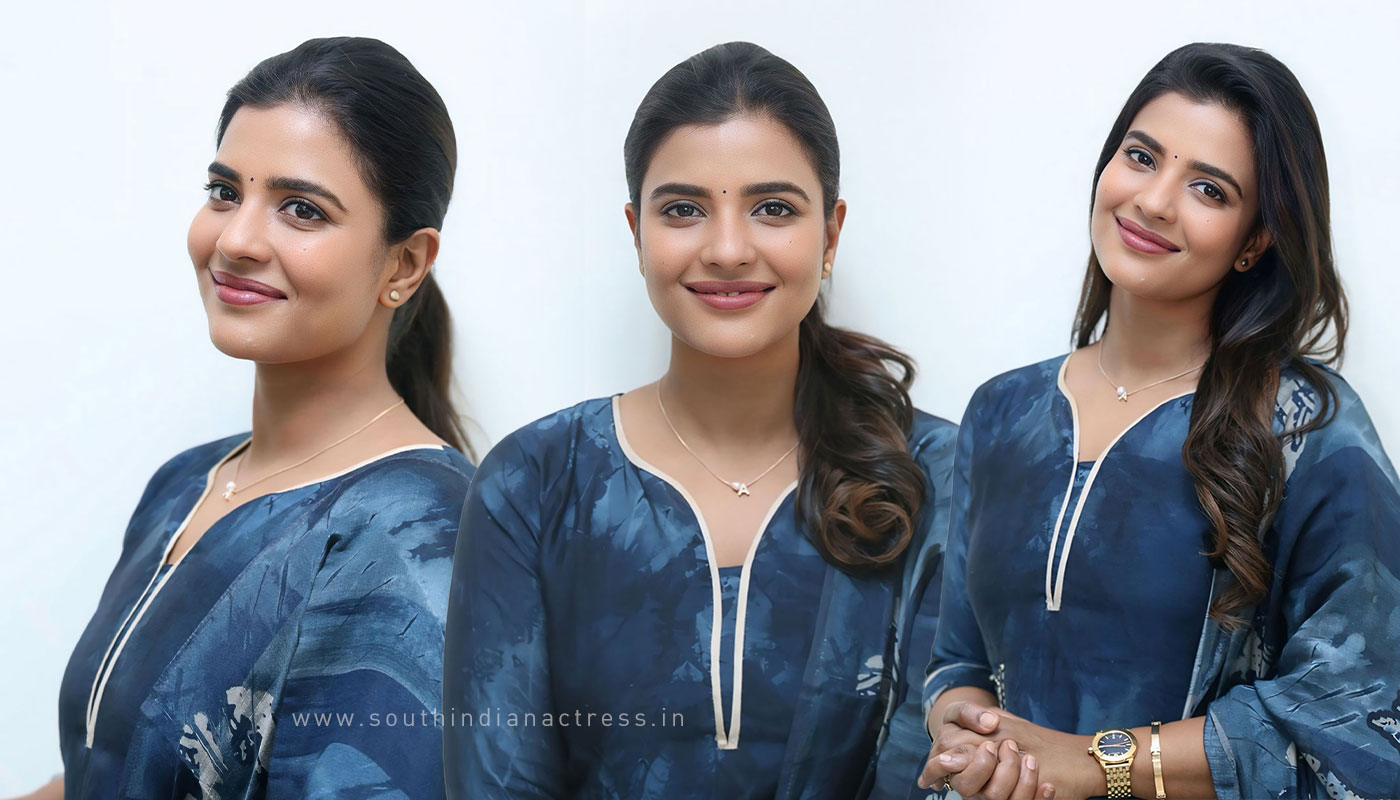Oh Sukumari Promotions: Aishwarya Rajesh Shibori Kurta