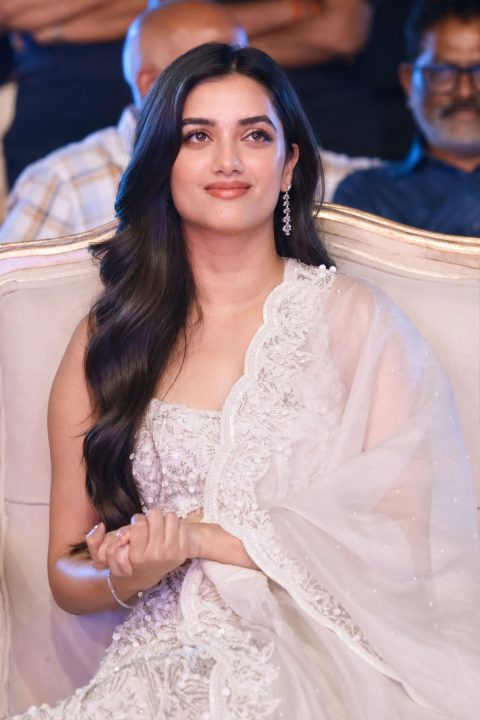 Bhagyashri Borse Gorgeous White Lehenga Traditional Event Style