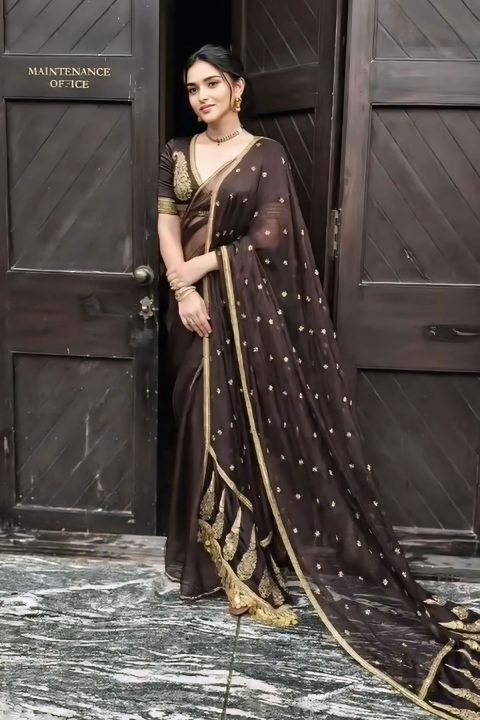 Kayadu Lohar Gorgeous Organza Saree at Movie Success Meet