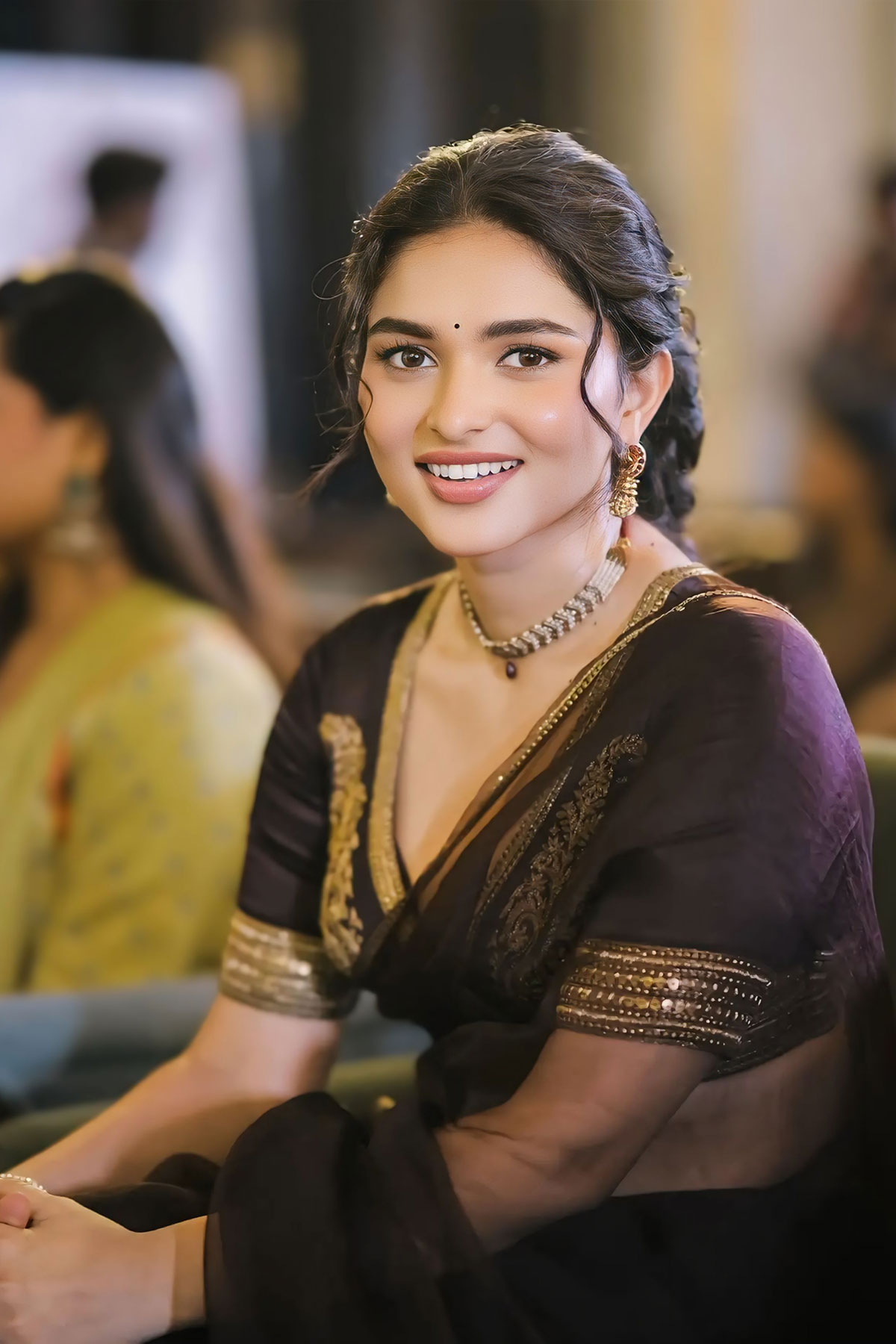Kayadu Lohar Idhayam Murali Success Meet Saree Outfit