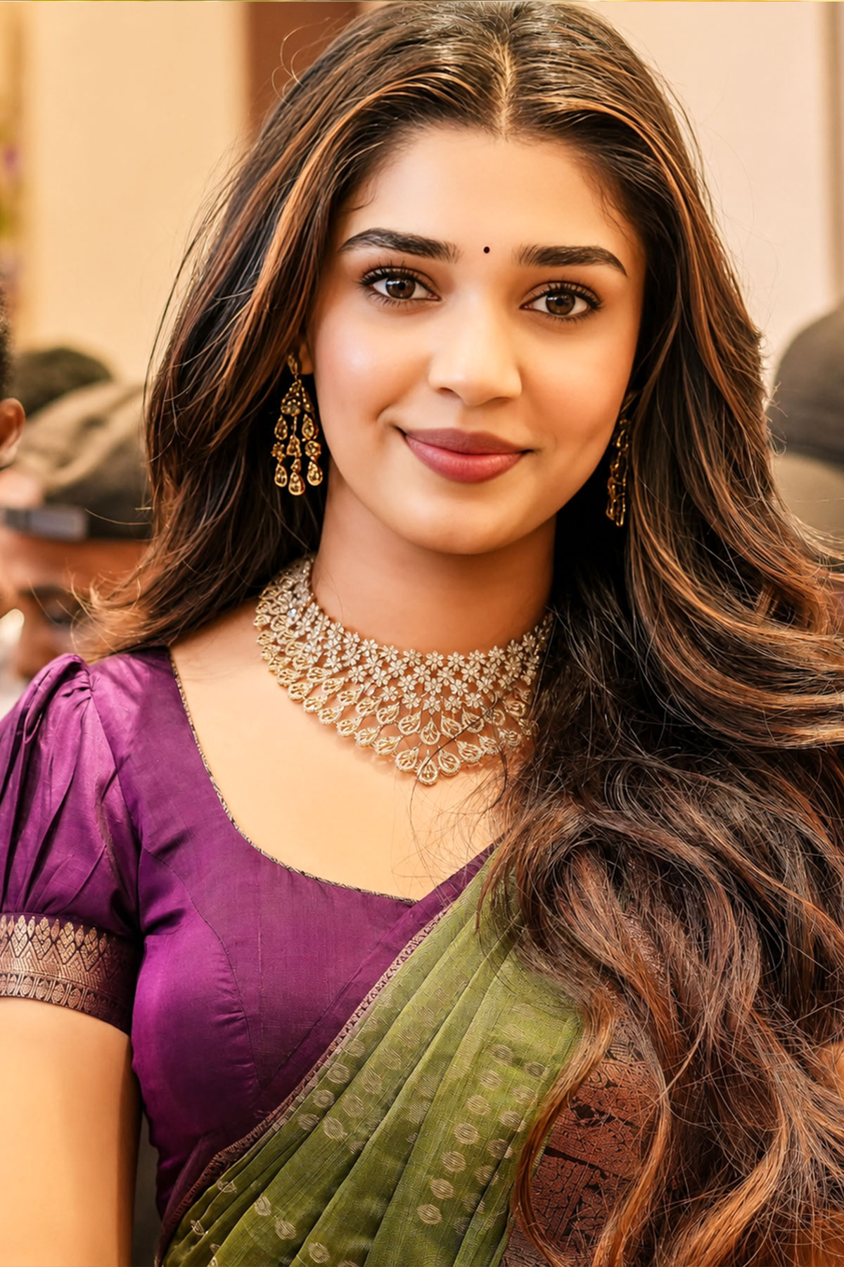 SR Shopping Mall Grand Opening Bhimavaram Krithi Shetty Saree Look