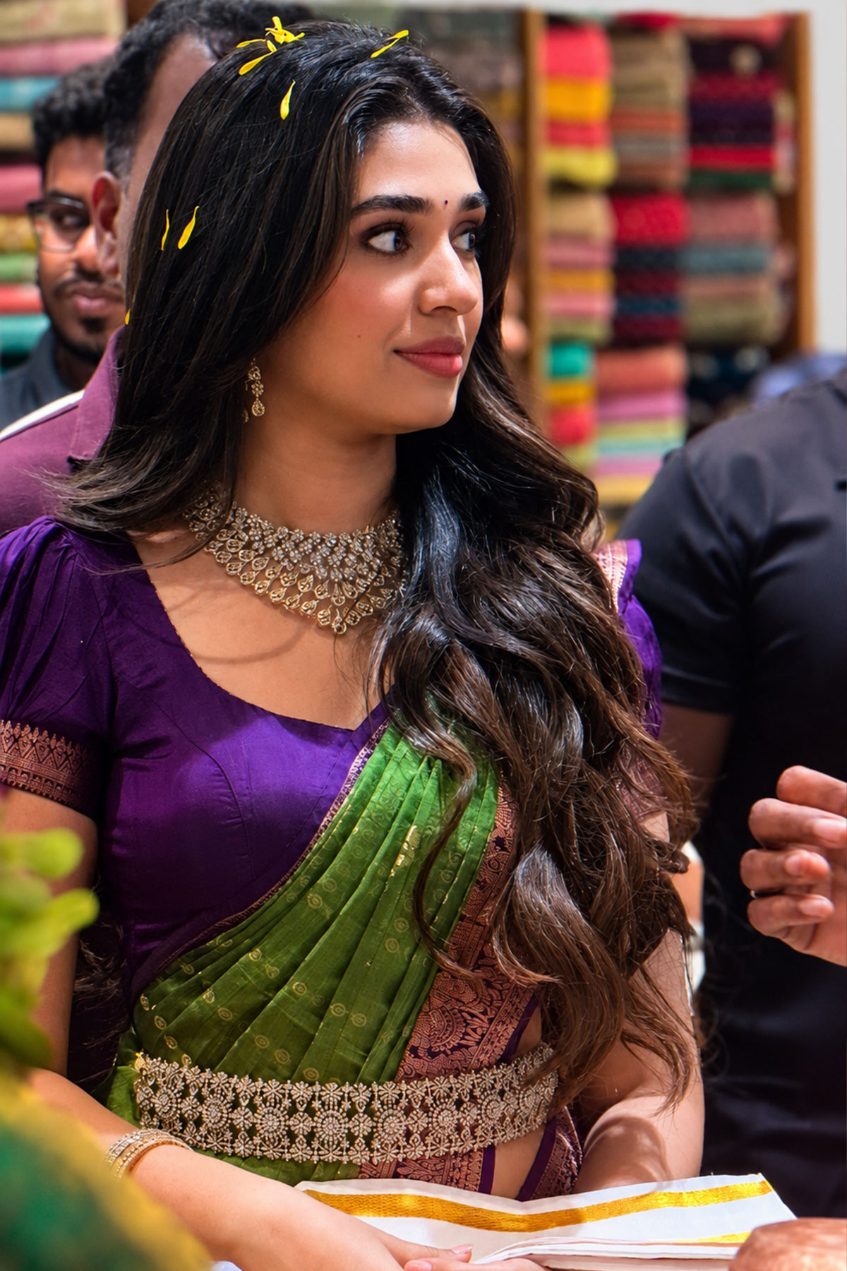 Tollywood Diva Krithi Shetty Silk Saree SR Shopping Mall