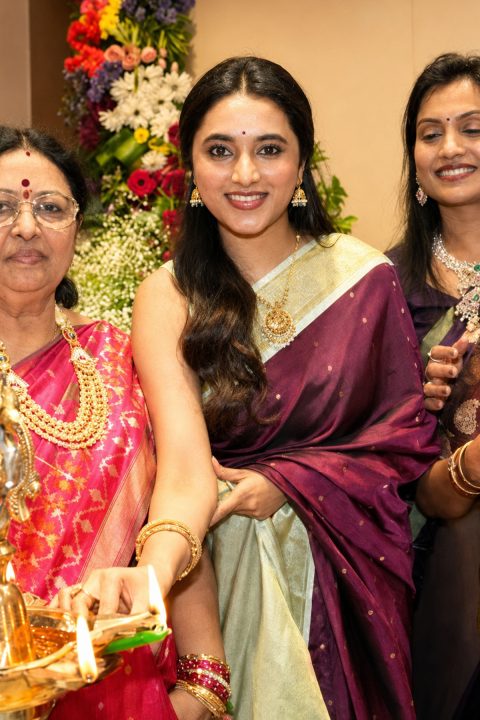 Priyanka Mohan Traditional Saree Look at Kisan Fashion Mall