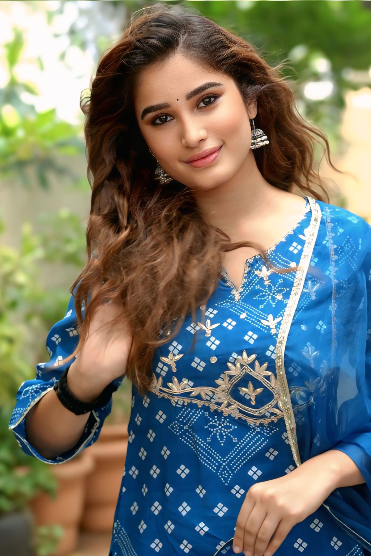Rasha Thadani Stunning Traditional Wear In Tirupati