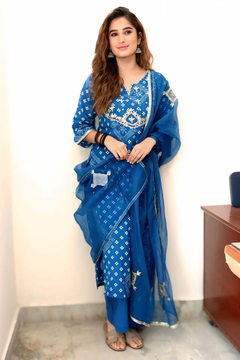 Rasha Thadani Gorgeous Blue Indian Ethnic Salwar