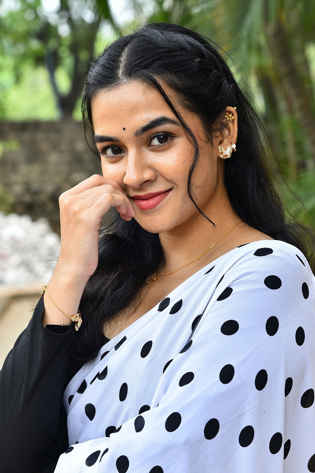 Sahithi Avancha Retro Polka Dot Saree Kalyanam Kamaneeyam Jeevitham Meet