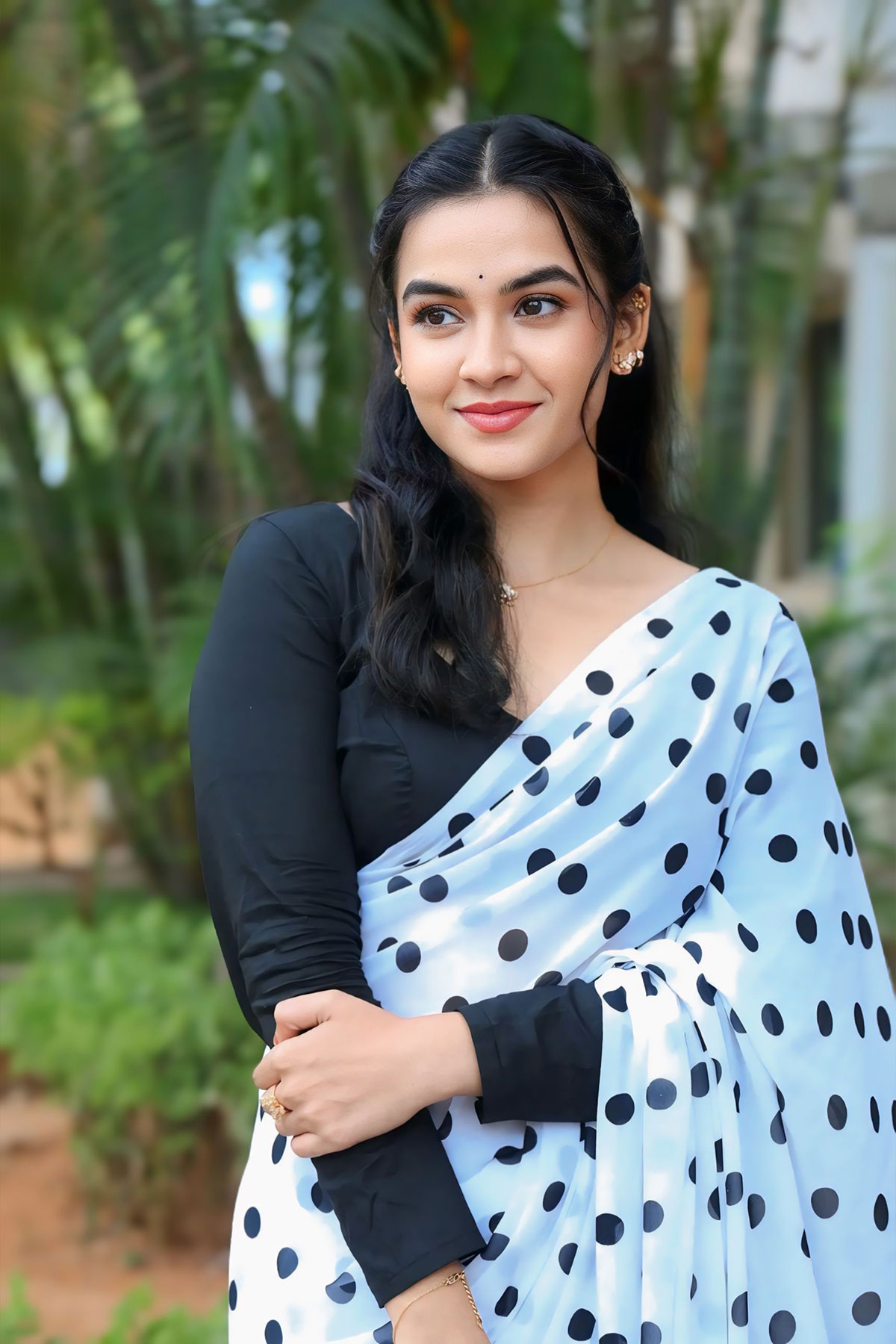 Sahithi Avancha Beautiful Ethnic Wardrobe Hyderabad Press Gathering
