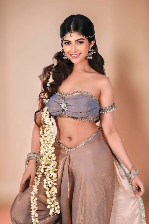Srijita Ghosh Sizzling Photoshoot Sexy Navel Ethnic Dress