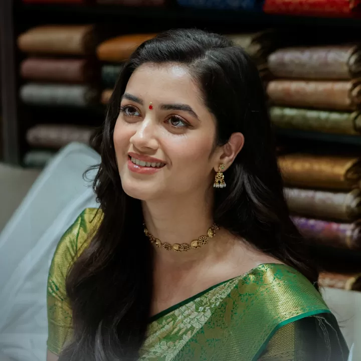 Bhagyashri Borse at Maangalya Mall Opening in Nirmal